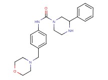 N-[4-(morpholin-4-ylmethyl)phenyl]-3-phenylpiperazine-1-carboxamide