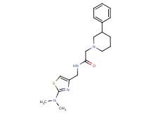 N-{[2-(dimethylamino)-1,3-thiazol-4-yl]methyl}-2-(3-phenyl-1-piperidinyl)acetamide