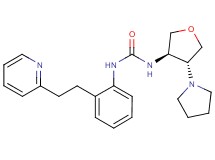 N-[2-(2-pyridin-2-ylethyl)phenyl]-N'-[(3R*,4R*)-4-pyrrolidin-1-yltetrahydrofuran-3-yl]urea