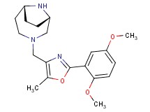 (1S*,6R*)-3-{[2-(2,5-dimethoxyphenyl)-5-methyl-1,3-oxazol-4-yl]methyl}-3,9-diazabicyclo[4.2.1]nonane