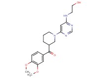 (3,4-dimethoxyphenyl)(1-{6-[(2-hydroxyethyl)amino]pyrimidin-4-yl}piperidin-3-yl)methanone