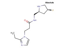 3-(2-ethyl-1H-imidazol-1-yl)-N-{[(2S,4S)-4-fluoro-2-pyrrolidinyl]methyl}propanamide dihydrochloride