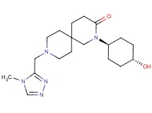 2-(trans-4-hydroxycyclohexyl)-9-[(4-methyl-4H-1,2,4-triazol-3-yl)methyl]-2,9-diazaspiro[5.5]undecan-3-one