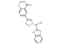 5-{1-[1-(1H-benzimidazol-2-yl)ethyl]-1H-1,2,3-triazol-4-yl}-2-methoxybenzoic acid