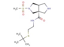 (3aR*,6aR*)-N-[2-(tert-butylthio)ethyl]-2-(methylsulfonyl)hexahydropyrrolo[3,4-c]pyrrole-3a(1H)-carboxamide