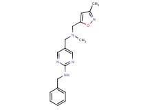 N-benzyl-5-({methyl[(3-methylisoxazol-5-yl)methyl]amino}methyl)pyrimidin-2-amine