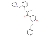 N-methyl-6-oxo-1-(2-phenylethyl)-N-[2-(1-pyrrolidinylmethyl)benzyl]-3-piperidinecarboxamide