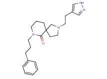 7-(3-phenylpropyl)-2-[2-(1H-pyrazol-4-yl)ethyl]-2,7-diazaspiro[4.5]decan-6-one