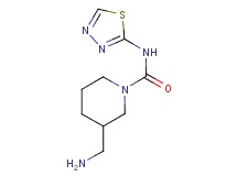 3-(aminomethyl)-N-1,3,4-thiadiazol-2-ylpiperidine-1-carboxamide