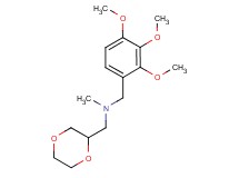 (1,4-dioxan-2-ylmethyl)methyl(2,3,4-trimethoxybenzyl)amine trifluoroacetate