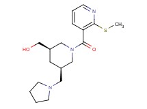 [(3R*,5R*)-1-{[2-(methylthio)pyridin-3-yl]carbonyl}-5-(pyrrolidin-1-ylmethyl)piperidin-3-yl]methanol
