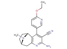 (5R*,8S*)-2-amino-4-(6-ethoxypyridin-3-yl)-10-methyl-6,7,8,9-tetrahydro-5H-5,8-epiminocyclohepta[b]pyridine-3-carbonitrile