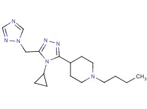 1-butyl-4-[4-cyclopropyl-5-(1H-1,2,4-triazol-1-ylmethyl)-4H-1,2,4-triazol-3-yl]piperidine