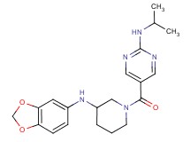 5-{[3-(1,3-benzodioxol-5-ylamino)-1-piperidinyl]carbonyl}-N-isopropyl-2-pyrimidinamine
