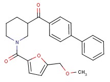 4-biphenylyl{1-[5-(methoxymethyl)-2-furoyl]-3-piperidinyl}methanone