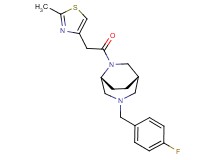 (1S*,5R*)-3-(4-fluorobenzyl)-6-[(2-methyl-1,3-thiazol-4-yl)acetyl]-3,6-diazabicyclo[3.2.2]nonane