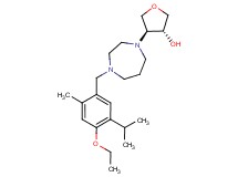 (3R*,4S*)-4-[4-(4-ethoxy-5-isopropyl-2-methylbenzyl)-1,4-diazepan-1-yl]tetrahydrofuran-3-ol