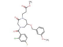 methyl 3-{4-(2-chloro-4-fluorobenzoyl)-6-[(3-methoxybenzyl)oxy]-2-oxo-1,4-diazepan-1-yl}propanoate