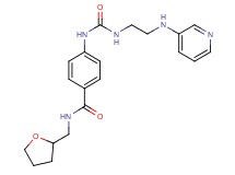 4-[({[2-(pyridin-3-ylamino)ethyl]amino}carbonyl)amino]-N-(tetrahydrofuran-2-ylmethyl)benzamide