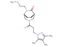 (1S*,5R*)-6-(2-methoxyethyl)-3-[3-(3,4,5-trimethyl-1H-pyrazol-1-yl)propanoyl]-3,6-diazabicyclo[3.2.2]nonan-7-one