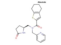 N-{[(2S)-5-oxo-2-pyrrolidinyl]methyl}-N-(2-pyridinylmethyl)-4,5,6,7-tetrahydro-1-benzothiophene-2-carboxamide