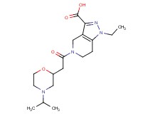 1-ethyl-5-[(4-isopropylmorpholin-2-yl)acetyl]-4,5,6,7-tetrahydro-1H-pyrazolo[4,3-c]pyridine-3-carboxylic acid