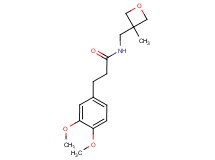 3-(3,4-dimethoxyphenyl)-N-[(3-methyloxetan-3-yl)methyl]propanamide