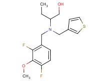2-[(2,4-difluoro-3-methoxybenzyl)(3-thienylmethyl)amino]butan-1-ol