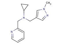 N-[(1-methyl-1H-pyrazol-4-yl)methyl]-N-(pyridin-2-ylmethyl)cyclopropanamine