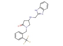 4-[(1H-benzimidazol-2-ylmethyl)amino]-1-[2-(trifluoromethyl)benzyl]-2-pyrrolidinone