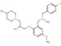 1-[3-(2-{[(4-fluorobenzyl)(methyl)amino]methyl}-4-methoxyphenoxy)-2-hydroxypropyl]-4-piperidinol