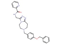 N-({7-[4-(benzyloxy)benzyl]-6,7,8,9-tetrahydro-5H-[1,2,4]triazolo[4,3-d][1,4]diazepin-3-yl}methyl)-2-pyridinecarboxamide
