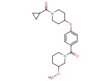 1-(4-{[1-(cyclopropylcarbonyl)-4-piperidinyl]oxy}benzoyl)-3-methoxypiperidine