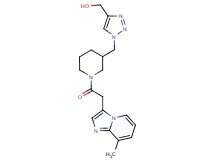 [1-({1-[(8-methylimidazo[1,2-a]pyridin-3-yl)acetyl]-3-piperidinyl}methyl)-1H-1,2,3-triazol-4-yl]methanol