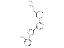 2-(2-methoxyethyl)-4-{4-[1-(2-methylphenyl)-1H-pyrazol-4-yl]-2-pyrimidinyl}morpholine