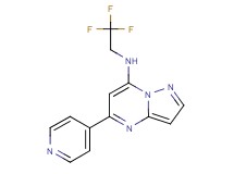 5-(4-pyridinyl)-N-(2,2,2-trifluoroethyl)pyrazolo[1,5-a]pyrimidin-7-amine