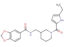 N-({1-[(5-ethyl-1H-pyrrol-2-yl)carbonyl]piperidin-3-yl}methyl)-1,3-benzodioxole-5-carboxamide