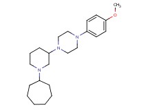 1-(1-cycloheptyl-3-piperidinyl)-4-(4-methoxyphenyl)piperazine