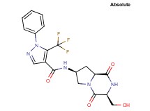 N-[(3S,7S,8aS)-3-(hydroxymethyl)-1,4-dioxooctahydropyrrolo[1,2-a]pyrazin-7-yl]-1-phenyl-5-(trifluoromethyl)-1H-pyrazole-4-carboxamide