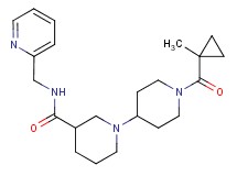 1'-[(1-methylcyclopropyl)carbonyl]-N-(pyridin-2-ylmethyl)-1,4'-bipiperidine-3-carboxamide