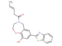 7-(1,3-benzothiazol-2-yl)-4-[(3E)-pent-3-enoyl]-2,3,4,5-tetrahydro-1,4-benzoxazepin-9-ol