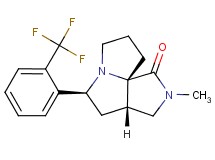 (3aS*,5S*,9aS*)-2-methyl-5-[2-(trifluoromethyl)phenyl]hexahydro-7H-pyrrolo[3,4-g]pyrrolizin-1(2H)-one