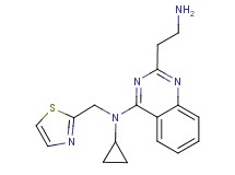 2-(2-aminoethyl)-N-cyclopropyl-N-(1,3-thiazol-2-ylmethyl)-4-quinazolinamine dihydrochloride