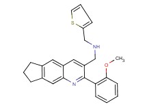 1-[2-(2-methoxyphenyl)-7,8-dihydro-6H-cyclopenta[g]quinolin-3-yl]-N-(2-thienylmethyl)methanamine