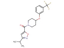 1-[(3-isopropyl-5-isoxazolyl)carbonyl]-4-[3-(trifluoromethyl)phenoxy]piperidine