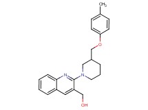 (2-{3-[(4-methylphenoxy)methyl]-1-piperidinyl}-3-quinolinyl)methanol