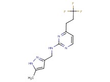 N-[(5-methyl-1H-pyrazol-3-yl)methyl]-4-(3,3,3-trifluoropropyl)pyrimidin-2-amine