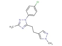 1-(4-chlorophenyl)-3-methyl-5-[2-(1-methyl-1H-pyrazol-4-yl)ethyl]-1H-1,2,4-triazole