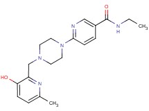 N-ethyl-6-{4-[(3-hydroxy-6-methylpyridin-2-yl)methyl]piperazin-1-yl}nicotinamide