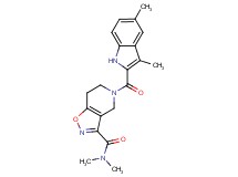 5-[(3,5-dimethyl-1H-indol-2-yl)carbonyl]-N,N-dimethyl-4,5,6,7-tetrahydroisoxazolo[4,5-c]pyridine-3-carboxamide